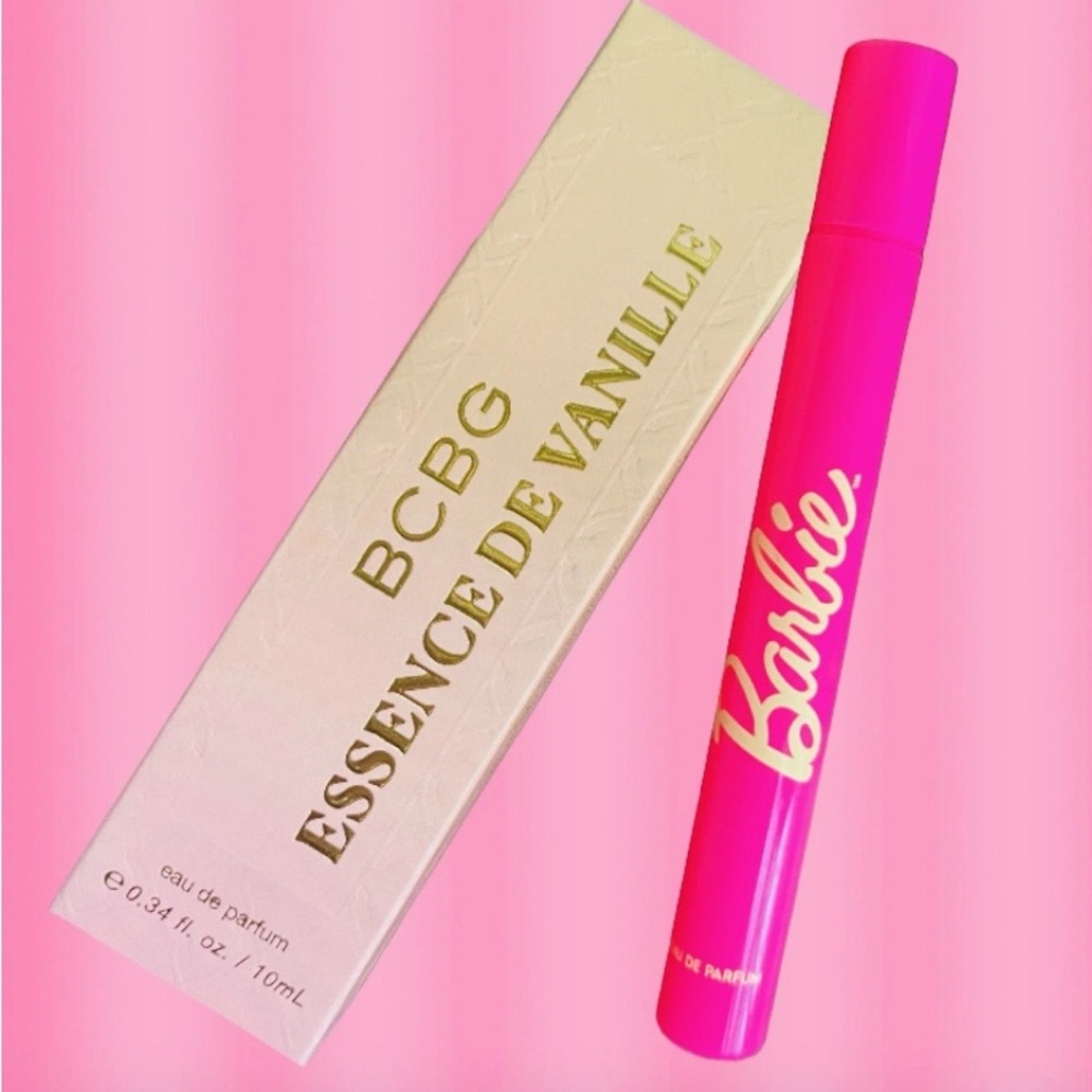 NEW BARBIE DefineMe & BCBG Essence De Vanille Eau De Parfum Travel Spray Set